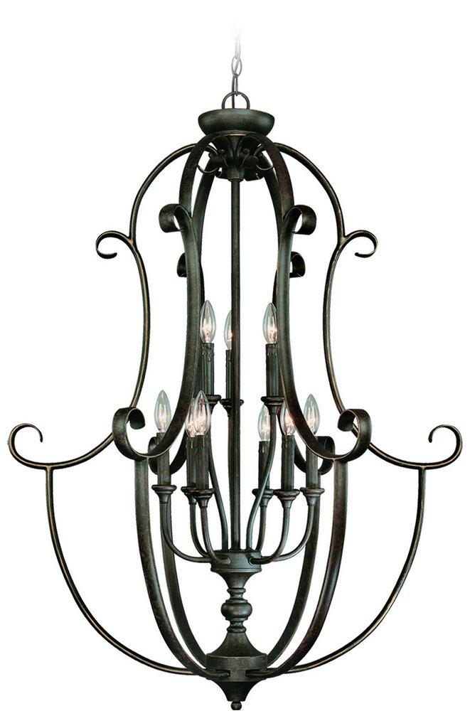 Craftmade Mocha Bronze 9-Light Cage Foyer 