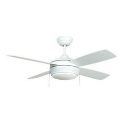 100W 4-Blade Ceiling Fan with 44 in. Blade Span in Matte White