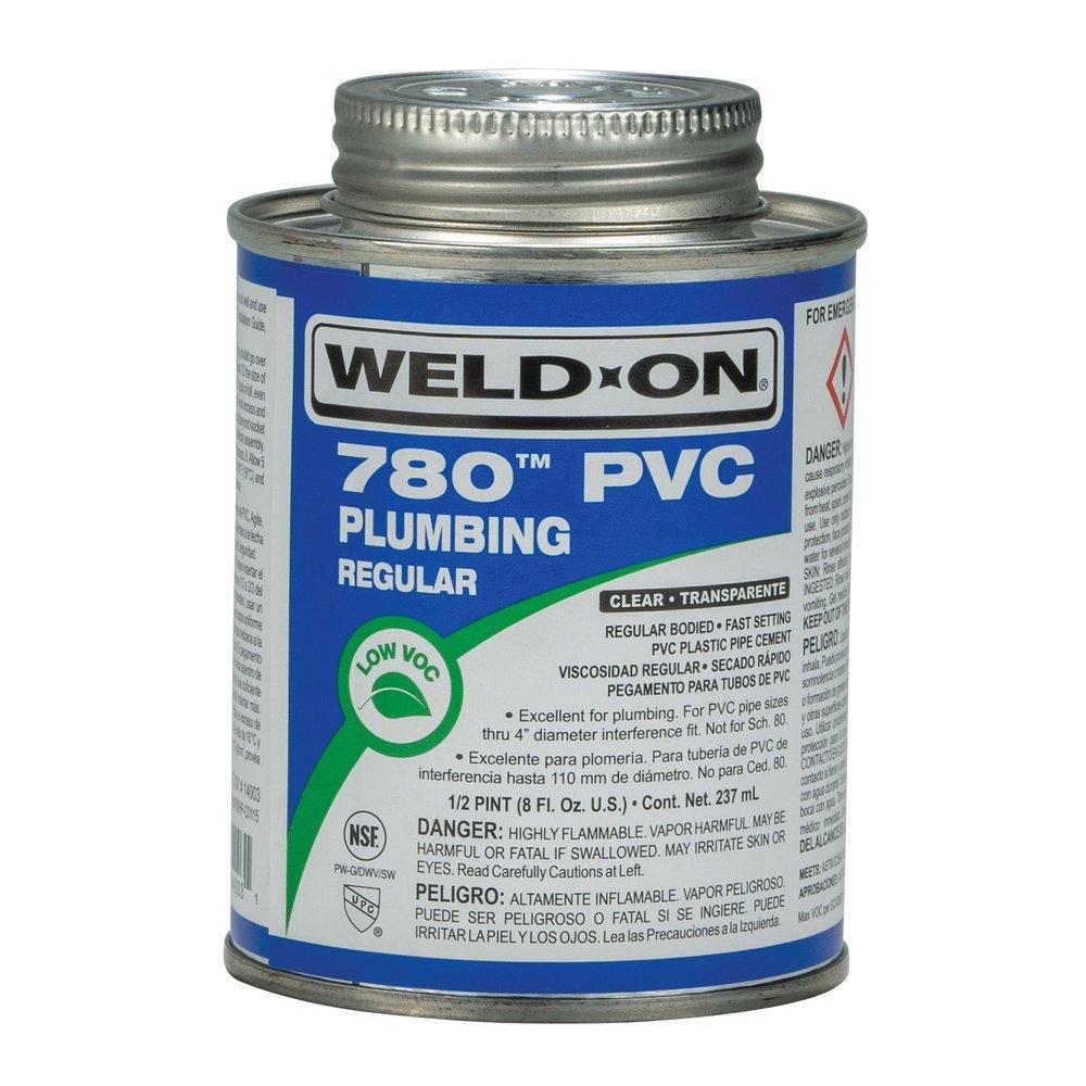 Weld-On&reg; Fast Set Plastic Clear Pipe Cement 