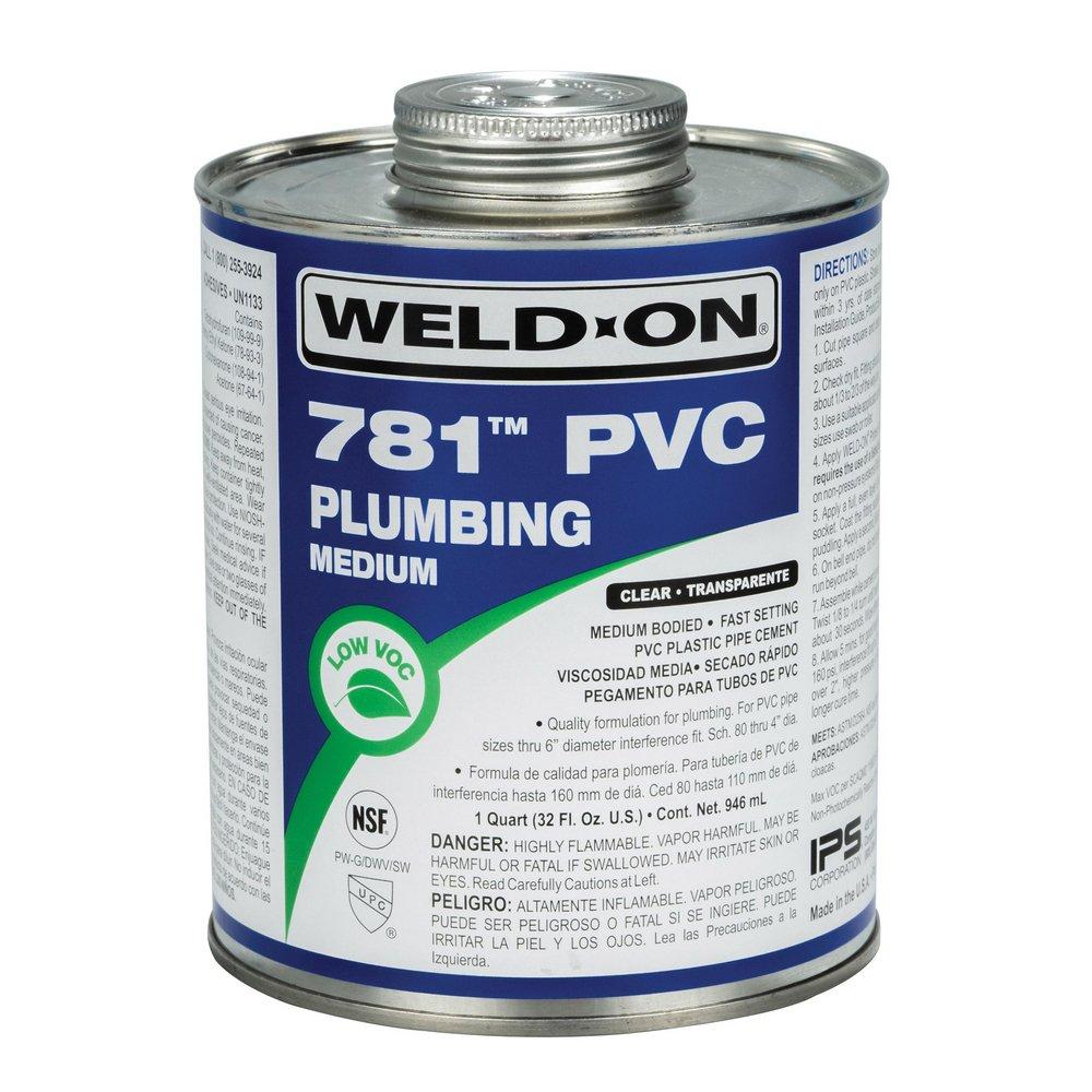 Weld-On® Fast Set Plastic Clear Pipe Cement 