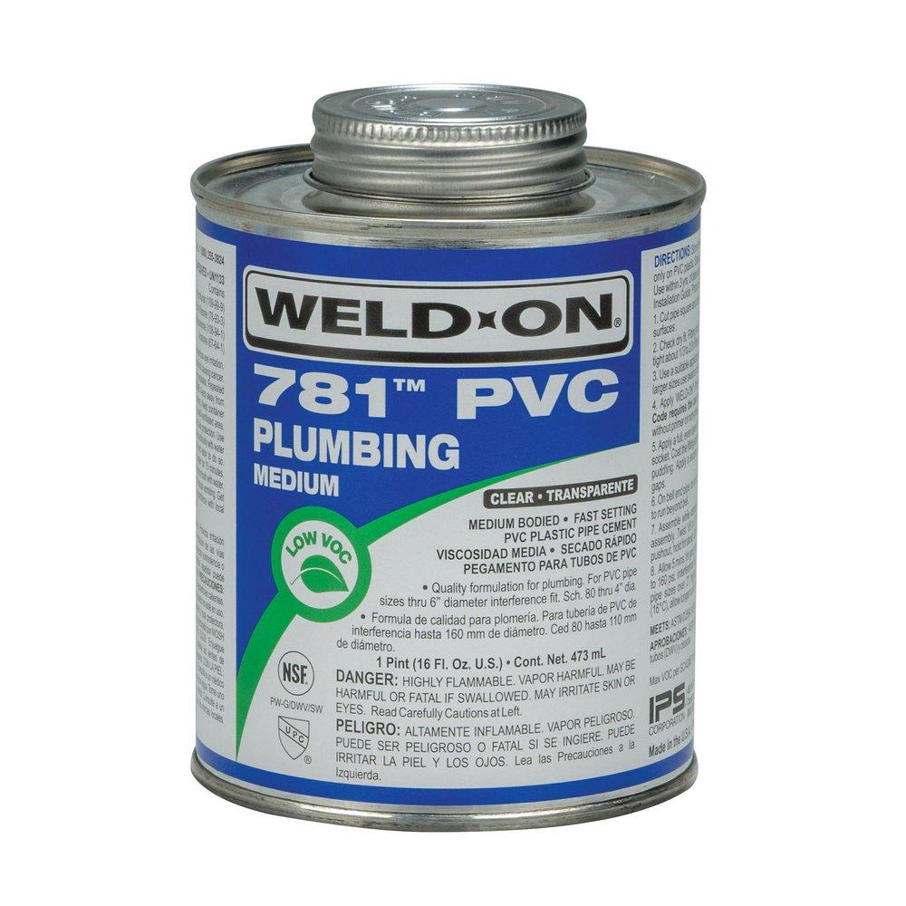 Weld-On&reg; Fast Set Plastic Clear Pipe Cement 