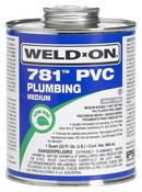 Weld-On&reg; Fast Set Plastic Grey Pipe Cement 