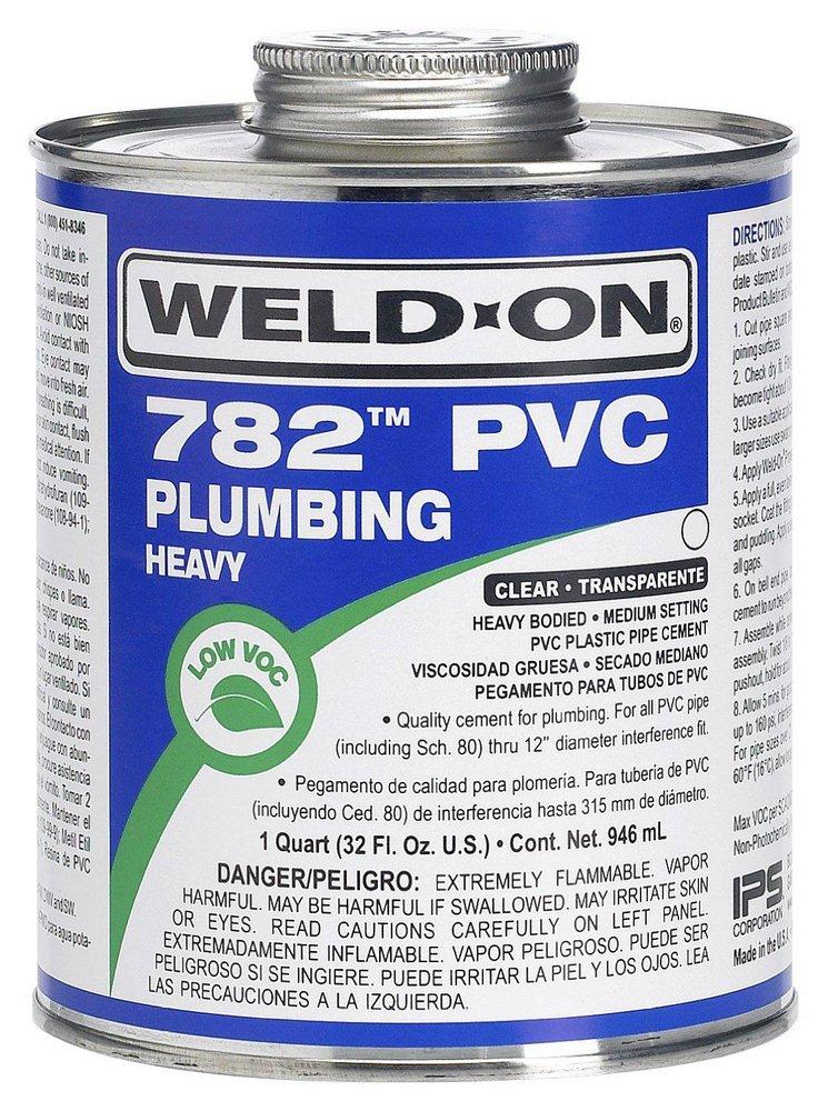 Weld-On&reg; Regular Set Plastic Clear Pipe Cement 