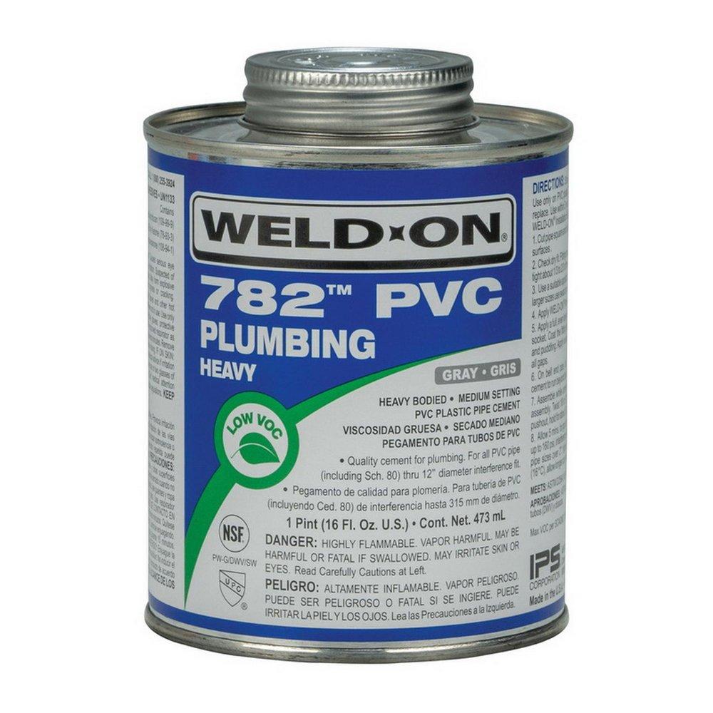 Weld-On&reg; Regular Set Plastic Clear Pipe Cement 