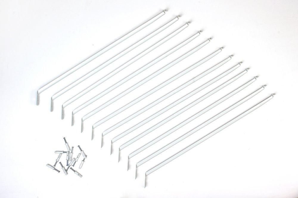 ClosetMaid White Steel Shelf Support Bracket in White (Pack of 12) 