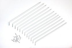16 in. Steel Shelf Support Bracket in White (Pack of 12)