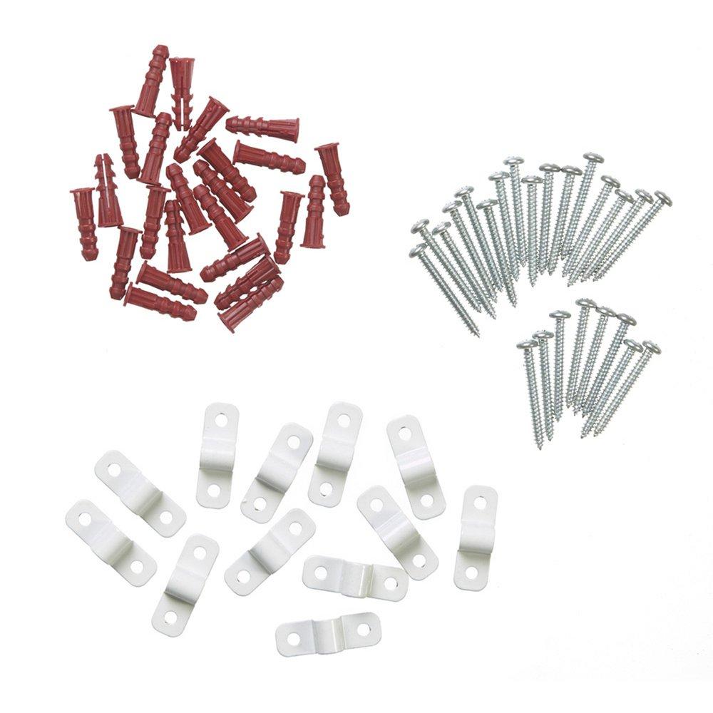 ClosetMaid White Metal Shelf Clip (Pack of 12) 