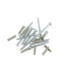 ClosetMaid Satin Chrome 6 in. Mounting Hardware (Pack of 10) 