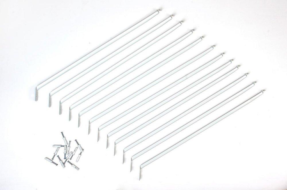 ClosetMaid White Steel Shelf Support Bracket in White (Pack of 12) 