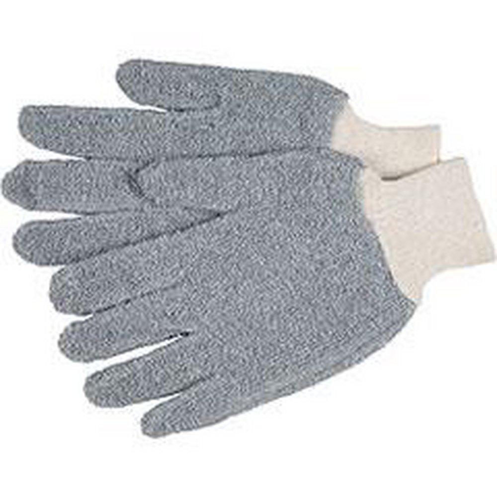 Memphis Glove Grey Cotton Plastic Terry Cloth Glove in Grey 