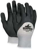 Memphis Glove Black Rubber Glove in Black, White and Grey 
