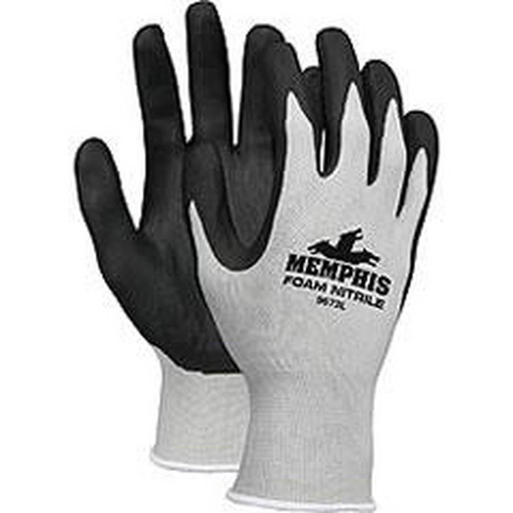 Memphis Glove Grey Glove in Black and Grey 