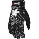 L Size Synthetic Leather Gloves in Black