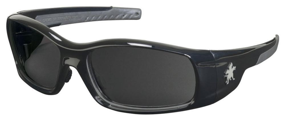 Crews Black Frame Safety Glasses 