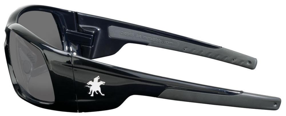 Crews Black Frame Safety Glasses 