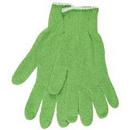 L Size Cotton Blend and Plastic Gloves in Hunter Green