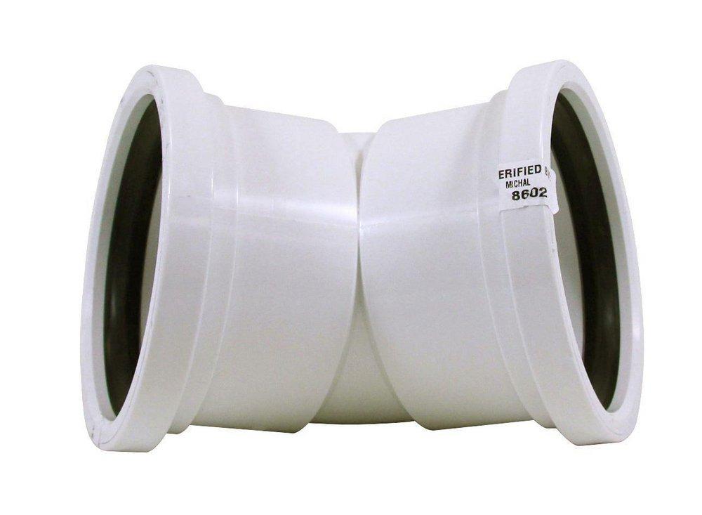 TRENCH TOUGH PLUS Gasket 45 Degree SDR 35 Plastic Sewer Elbow 