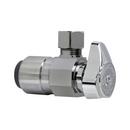 BrassCraft Chrome Plated Push-to-Connect x OD Compression Angle Supply Stop Valve in Chrome Plated 
