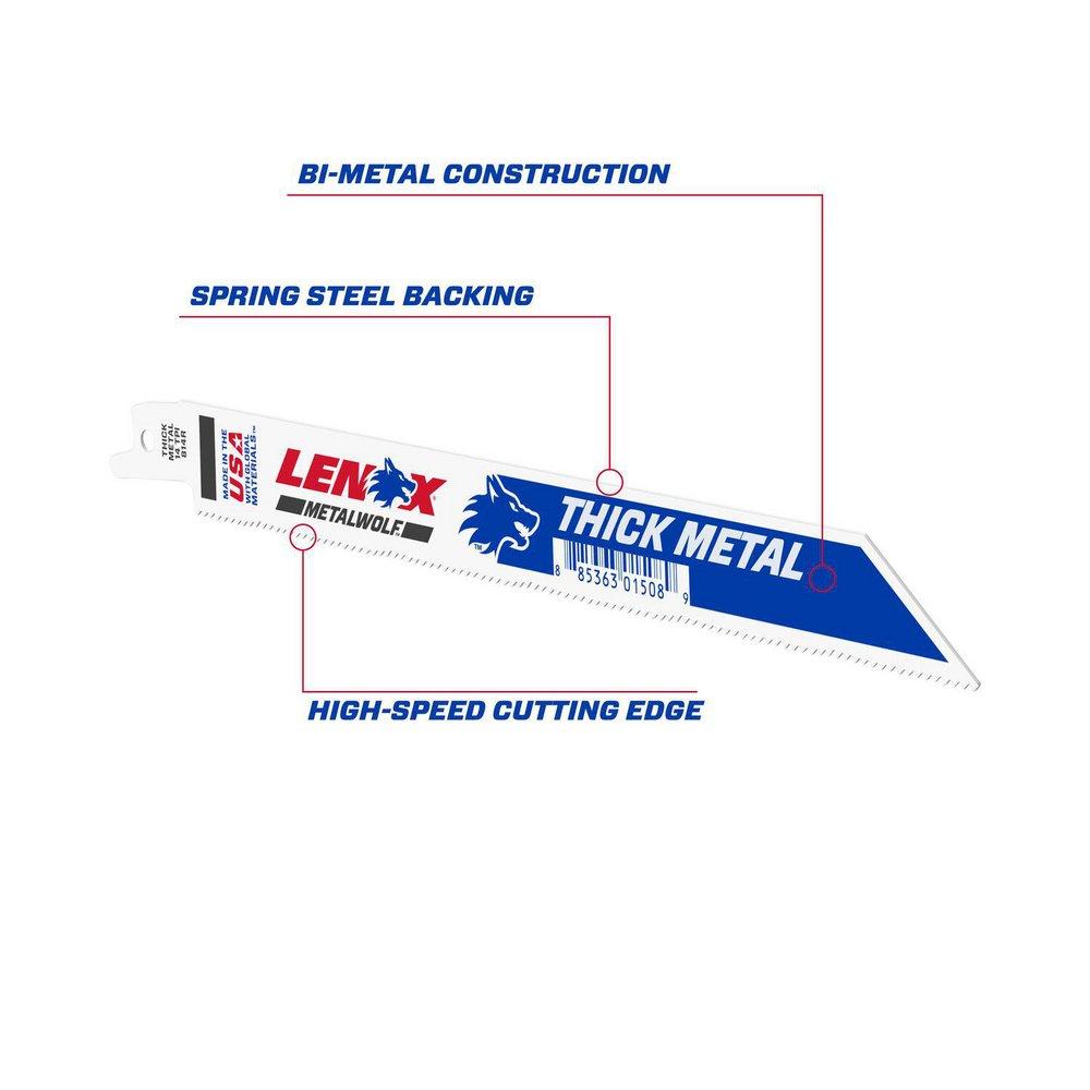 8 in x 3/4 in x 14 TPI Reciprocating Saw Blade 
