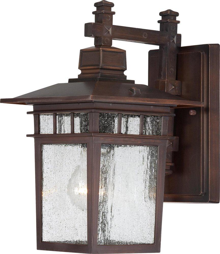 NUVO Rustic Bronze 1-Light Outdoor Lantern 