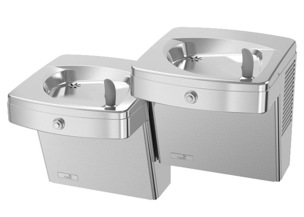 Oasis Brushed Stainless Steel Bilevel Vandal Resistant Water Cooler 