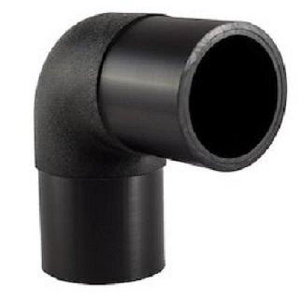 Black IPS 125# Straight SDR 13.5 HDPE 90 Degree Elbow with 18 in. Purge Point in Black 