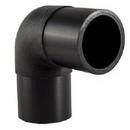 Black IPS 125# Straight SDR 13.5 HDPE 90 Degree Elbow with 18 in. Purge Point in Black 