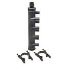 Uponor EP Branch Multi-Port PEX Tee 8 Outlet With Clip 