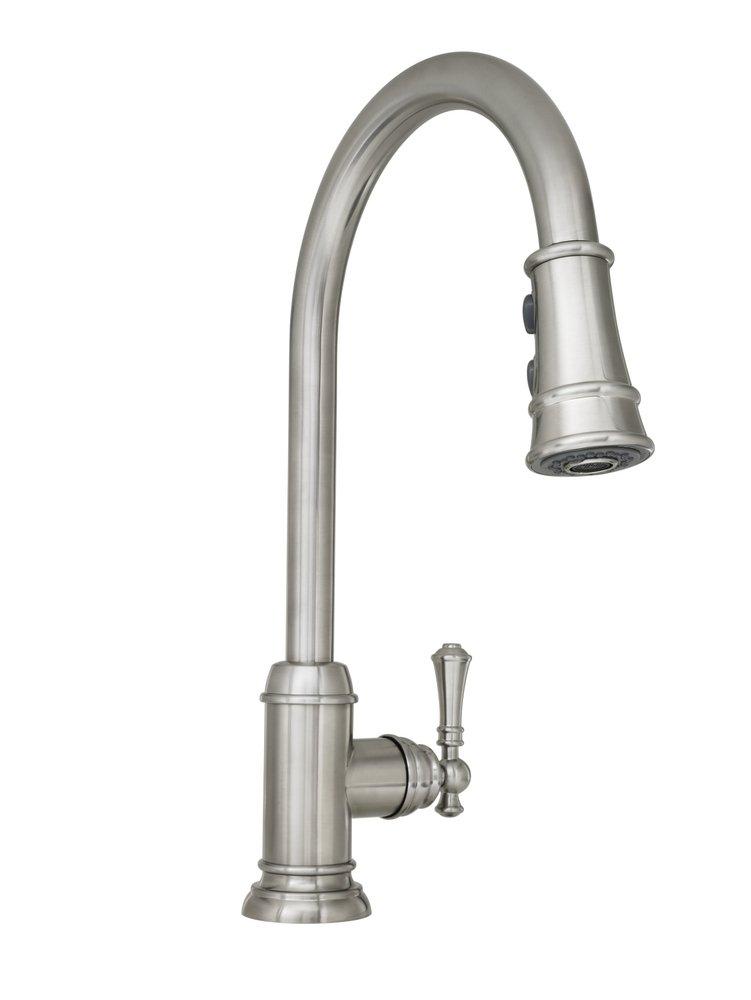 Mirabelle&reg; Stainless Steel Single Handle Pull Down Kitchen Faucet 