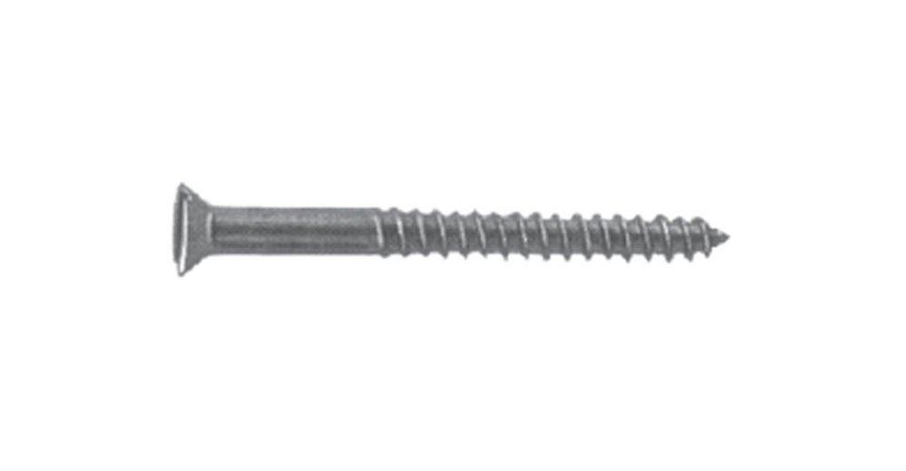 Pasco 12mm x 1-1/2 in. Brass Wood Screw 