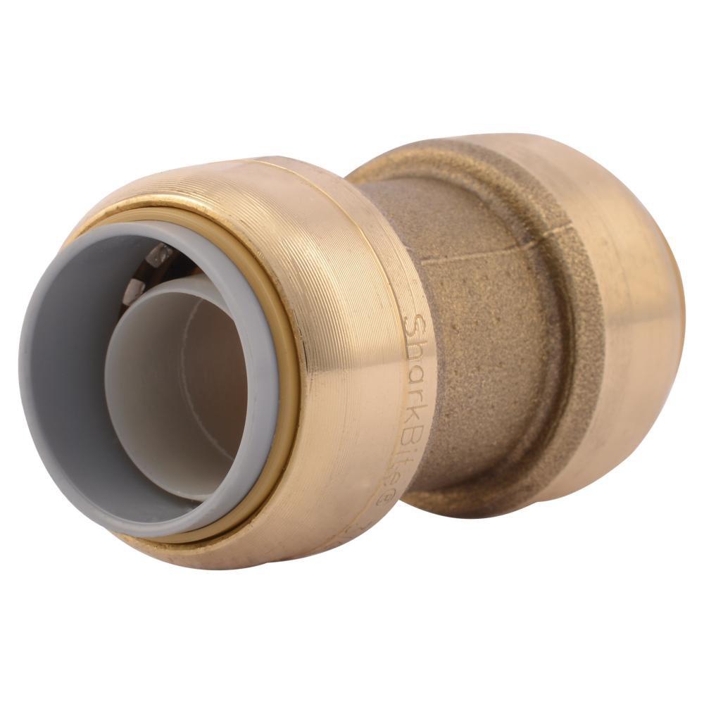 SharkBite&reg; Natural Brass Push Brass Press Coupling 