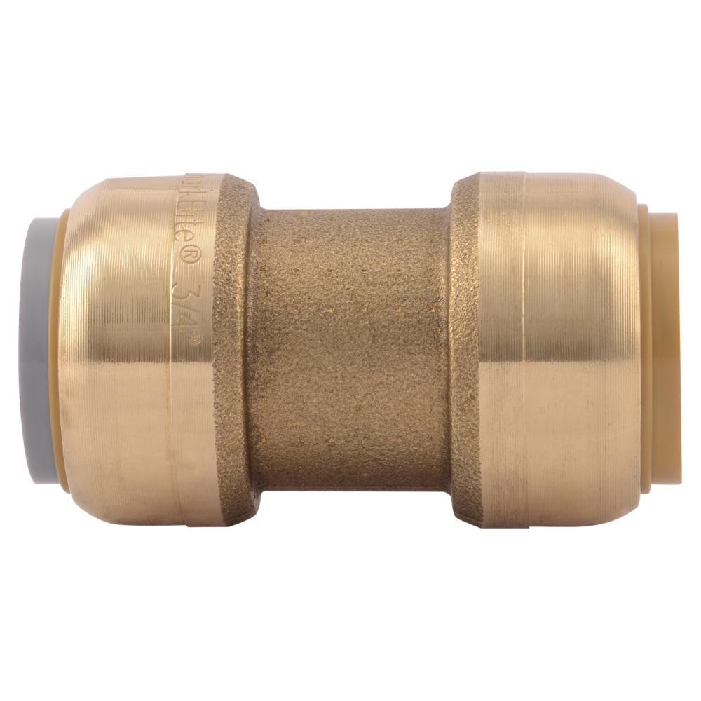 SharkBite&reg; Natural Brass Push Brass Press Coupling 