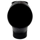Black No Hub Cast Iron Combination Wye 