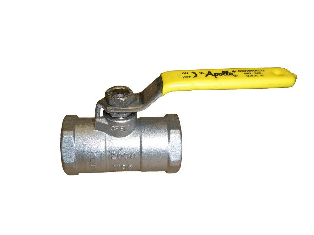 Apollo Valves Stainless Steel Reduced Port FNPT 2000# Ball Valve 