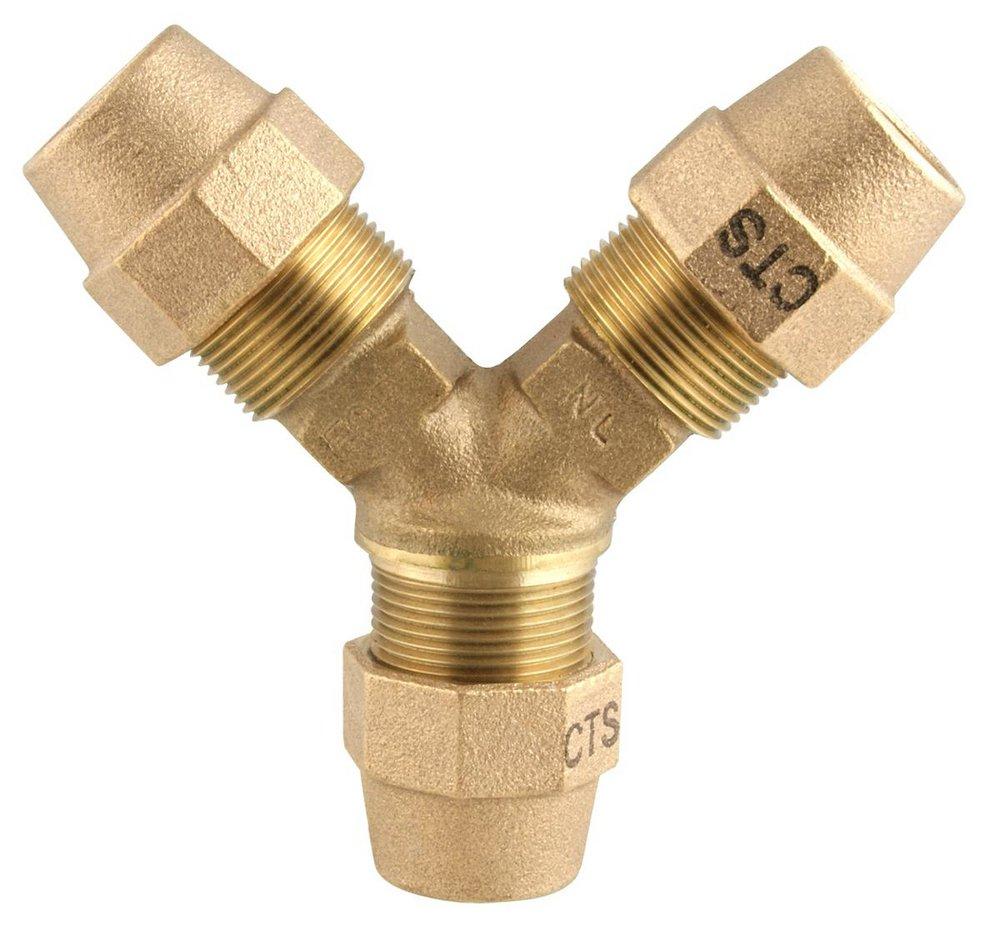 Ford Meter Box Grip Joint Brass Reducing Branch Wye 