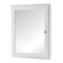 34 x 36 in. Single Door Mirror Medicine Cabinet in Basic White
