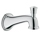 Wall Spout with Diverter Polished Chrome