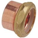 Copper DWV Trap Adapter w/ Brass Nut 