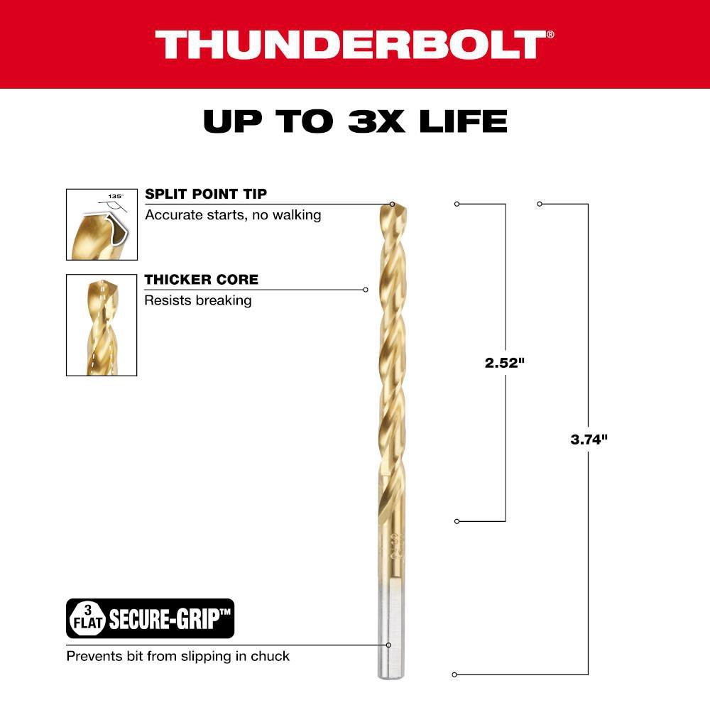 Titanium Coated 7/32 Drill Bit 