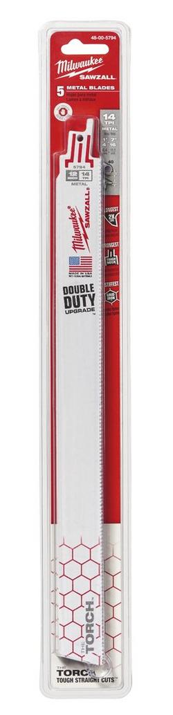 12 in. 14 TPI Reciprocating Saw Blade (Pack of 5)