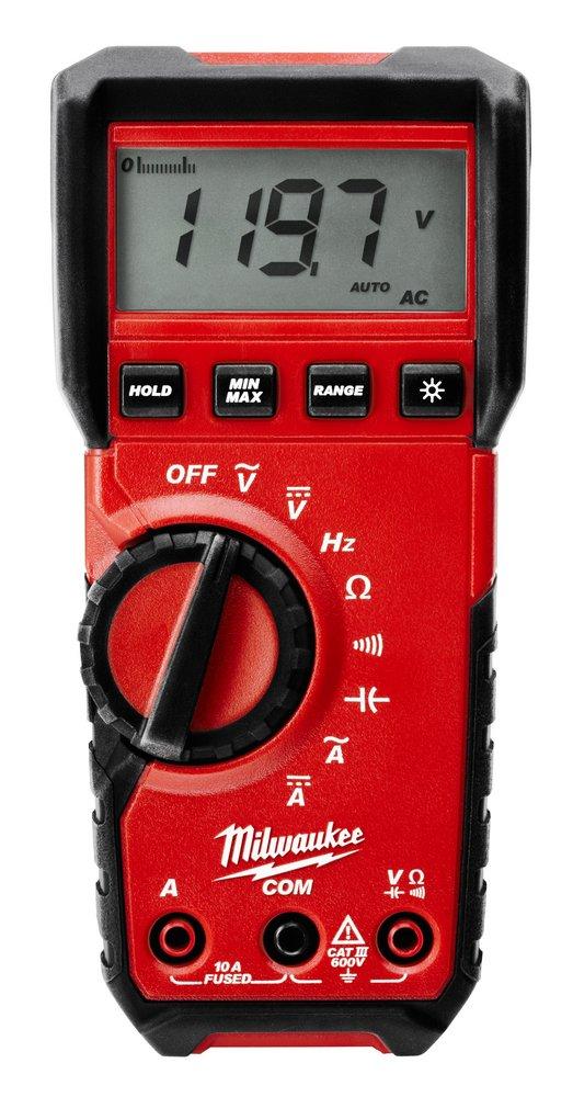 Milwaukee&reg; Black Digital Multimeter 