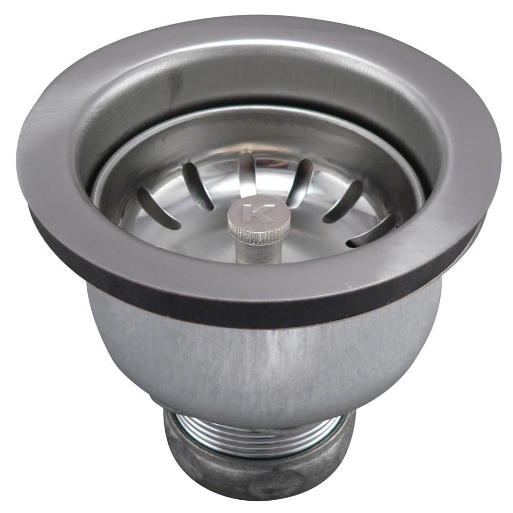 Keeney Stainless Steel Strainer with Powerball Brass Nut 