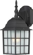 NUVO Textured Black 100W 1-Light Medium Lantern 