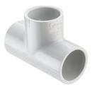 White Socket Reducing Schedule 40 PVC Tee 