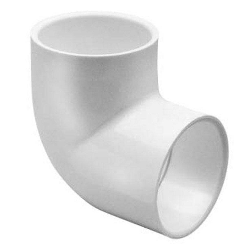 White Socket Weld 90 Degree Schedule 40 Plastic Elbow 
