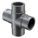 Grey Socket Straight Schedule 80 PVC Cross 