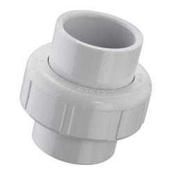 1-1/2 in. Socket Straight Schedule 40 PVC Union with Buna-N O-Ring Seal