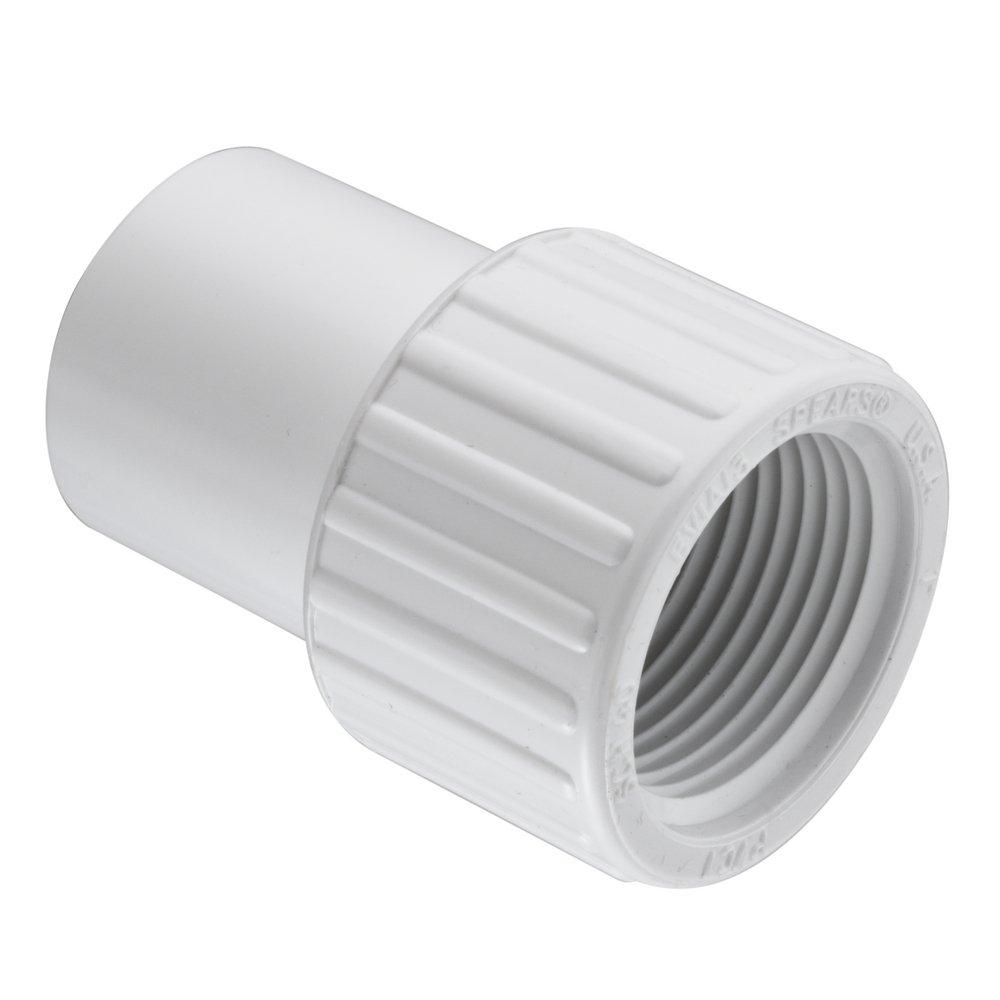 White Spigot x Gasket DWV and IPS SDR 35 PVC Adapter 
