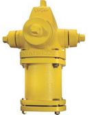 Yellow 9 ft. 6 in. Mechanical Joint Assembled Fire Hydrant