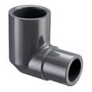 Grey Spigot x Socket Straight Schedule 80 PVC 90 Degree Elbow 